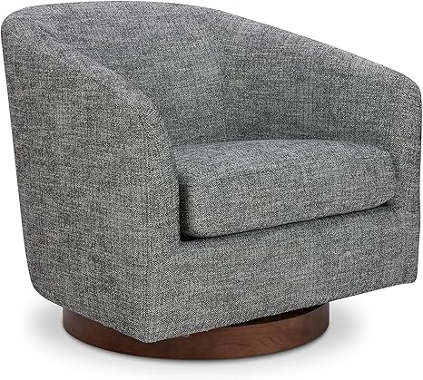 grey barrel chair