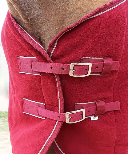 Miniatura 2 de Manta de ejercicio de vellón polar de 68 pulgadas para caballos que absorbe la humedad 43F05