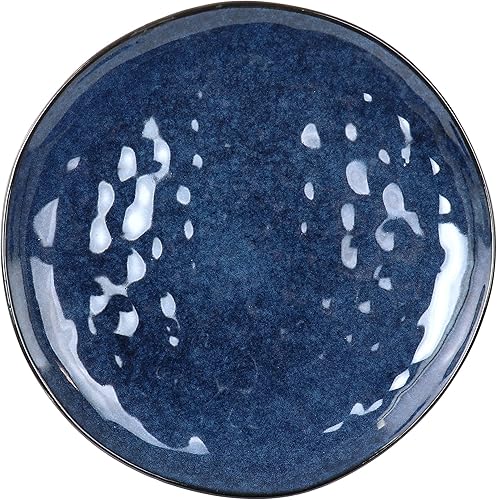 Vista 16 de Elama Samara - Vajilla de cerámica de 12 piezas (borde blanco/rojo)