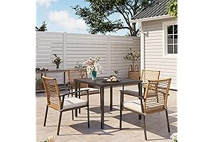 5-Piece Outdoor Patio Dining Set for Comfortable and Inviting Gatherings by Lausaint Home
