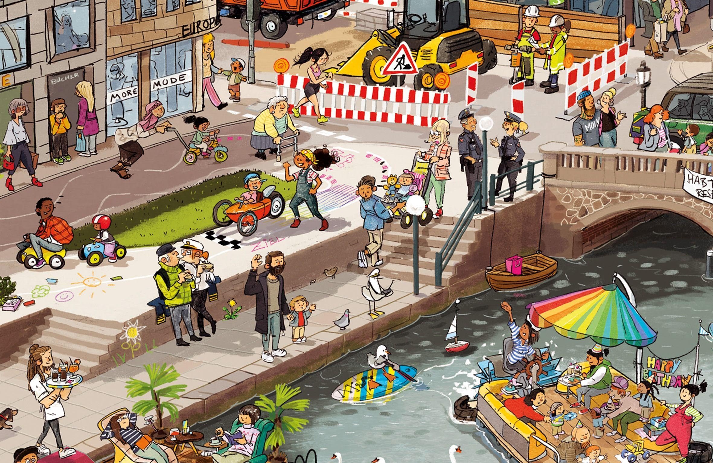 Hamburg Wimmelbuch: So bunt ist Hamburg - eine Wimmelreise