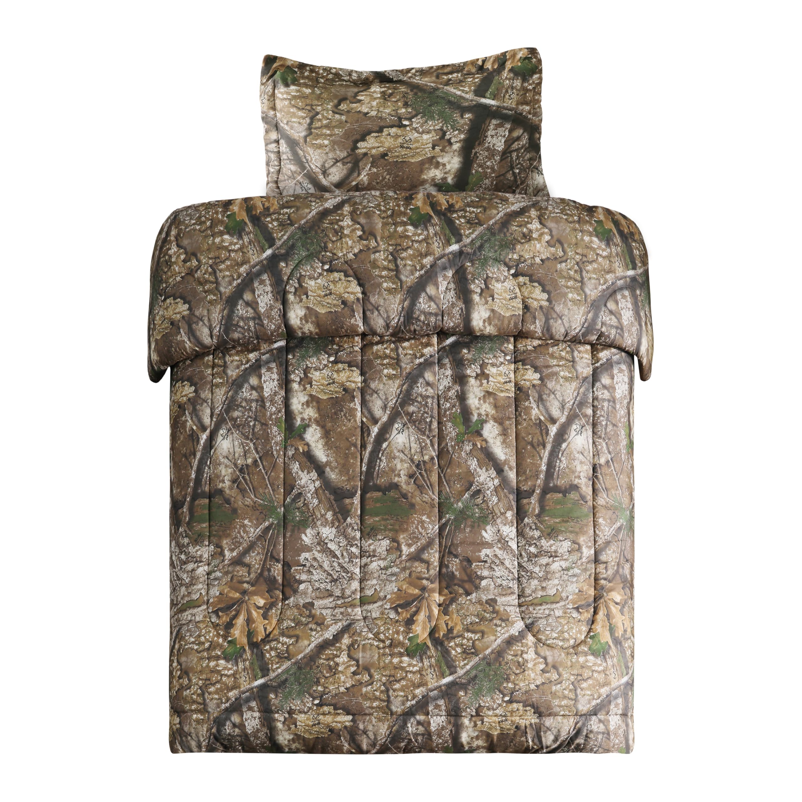 Edredón camuflaje Realtree APX individual para renovar el dormitorio juvenil de temática scout