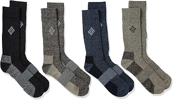Columbia Mens Moisture Control Basic Crew 4-Pack