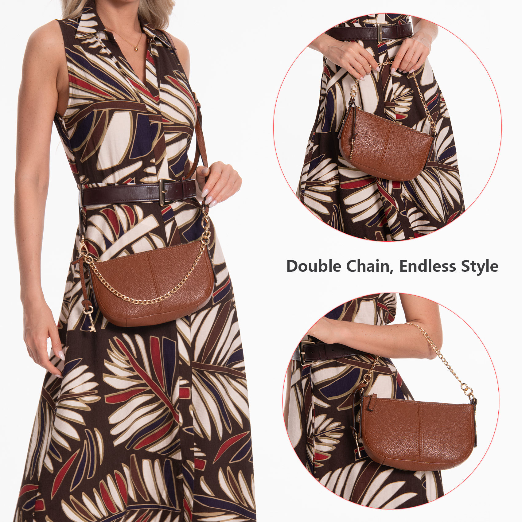 Bolso Hobo para Mujer con Correa Ajustable miniatura 7