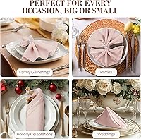 Vista 95 de Ultimate Textile -1 docena - Reversible Shantung Satin - Majestic - Servilletas de tela Majestic de 17 x 17 pulgadas color azul pizarra