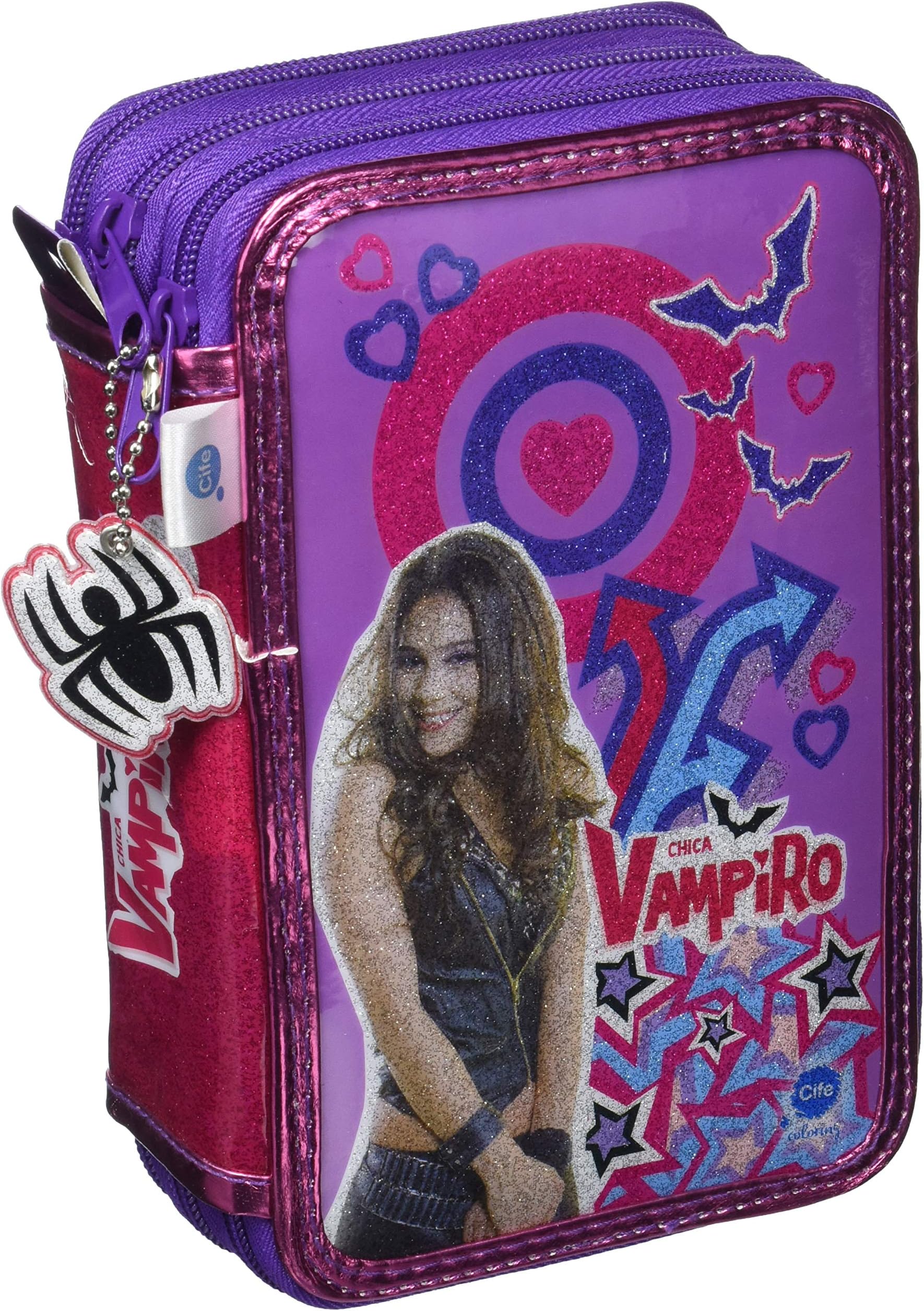Chica Vampire Triple Pencil Case with Stationery Complete Kit (Cife 41501)