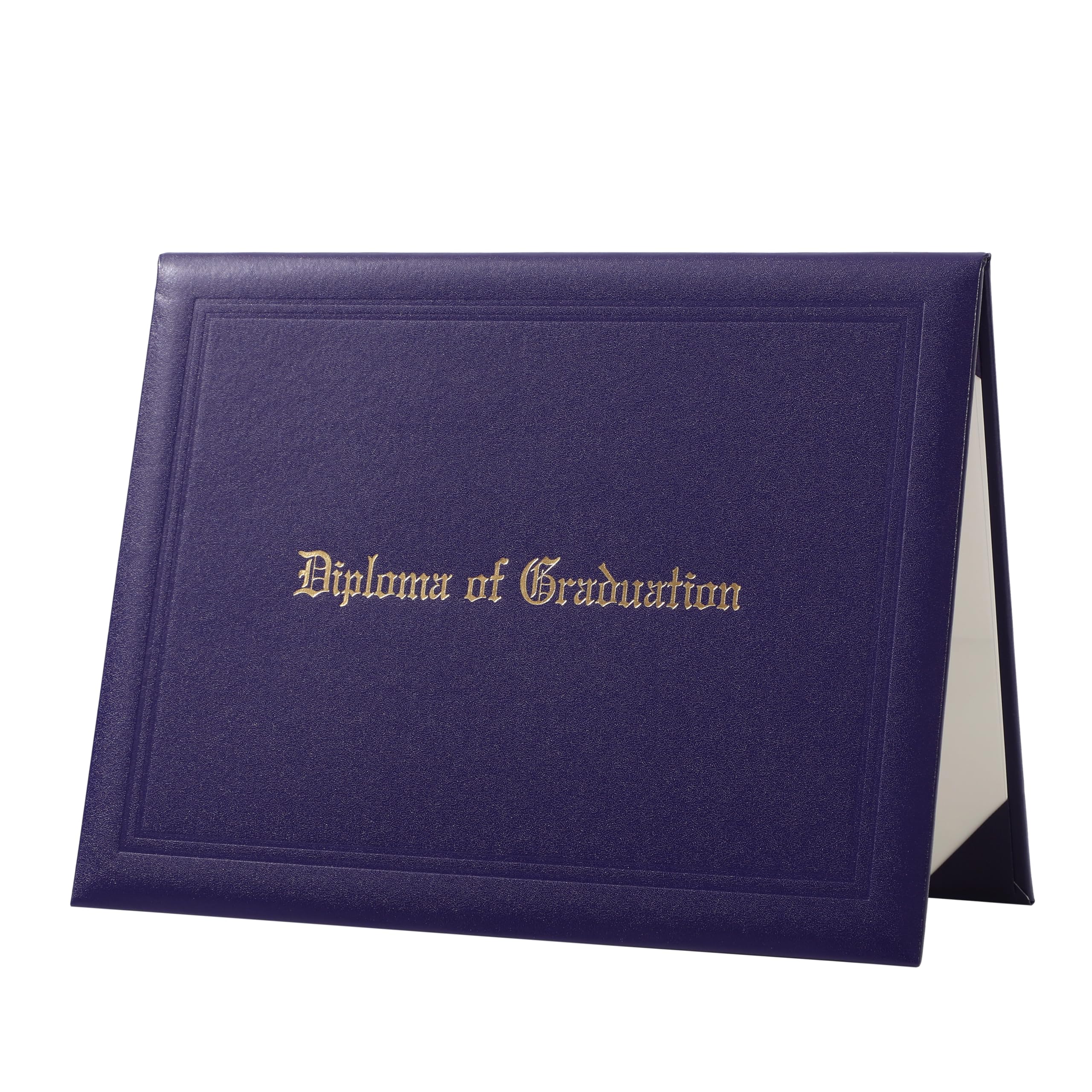 Erligo Diploma Cover Diploma Holder Hot Stamping Frame Graduation Padded Certificate Holders Imprinted Certificate Covers Smooth Leather for High