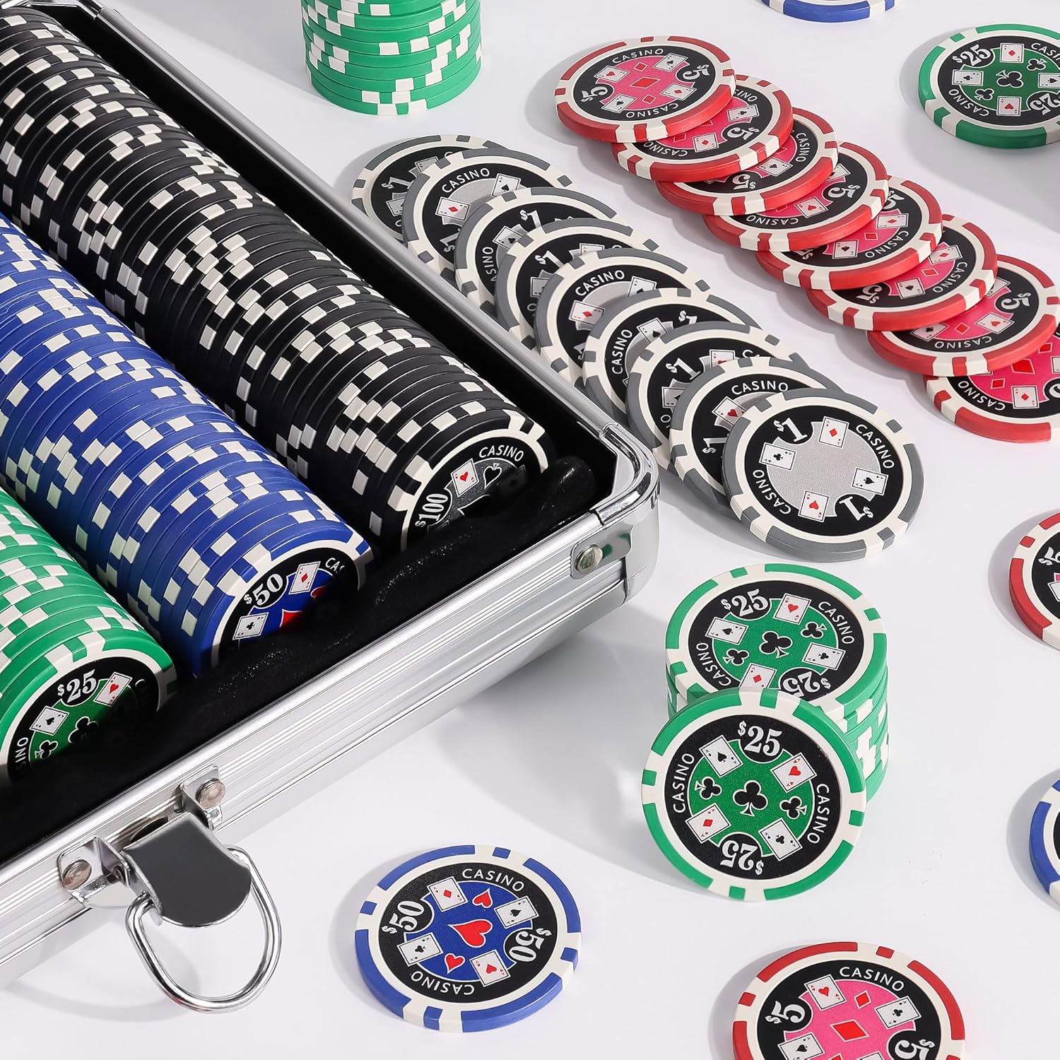 Versa Games 500pc 11.5g Casino Ace Poker Chips Set
