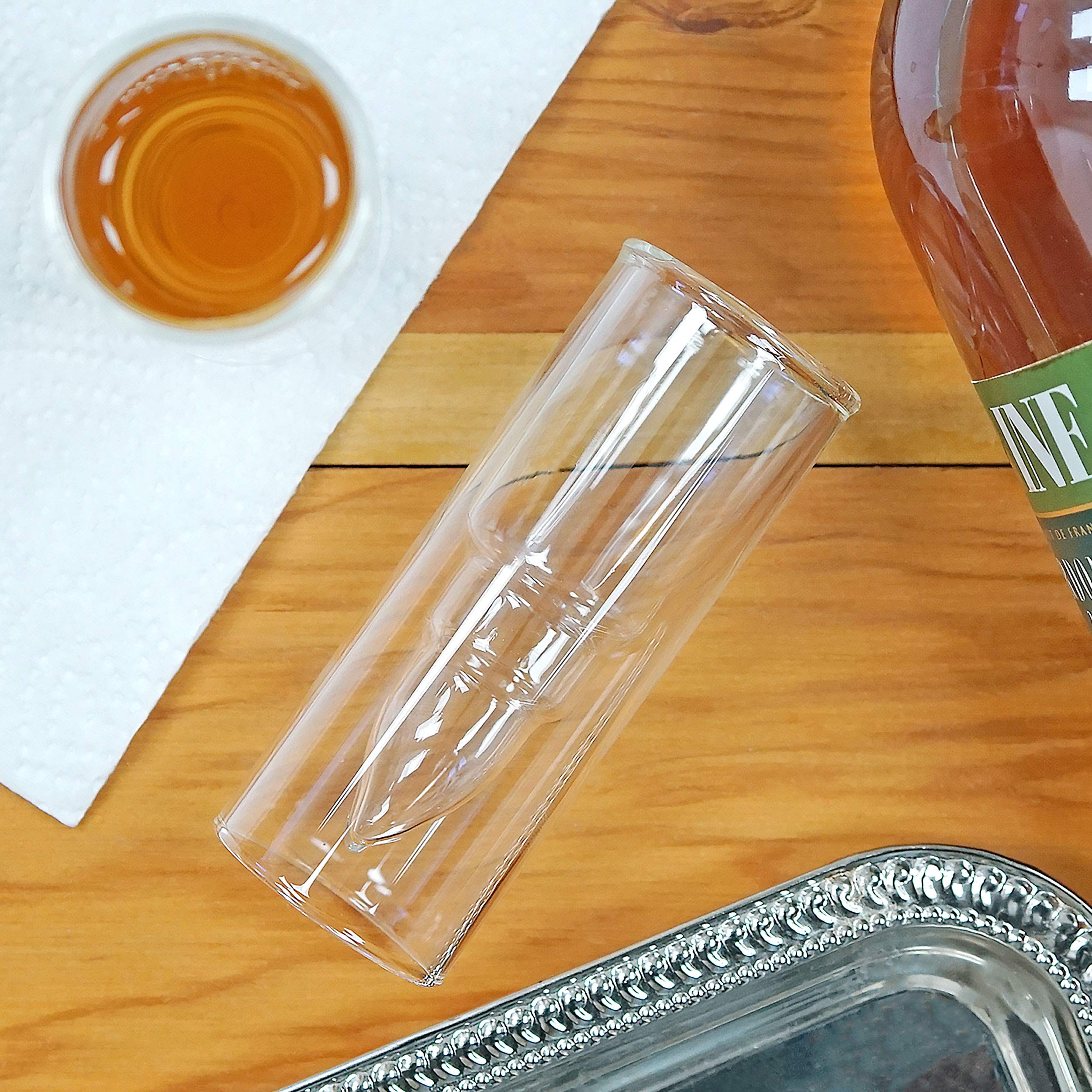 Gifts Infinity® Groom, Bestman, Groomsman, Bachelor Party Stainless Steel Tuxedo Shot Glass, 2 Ounce - Set of 6