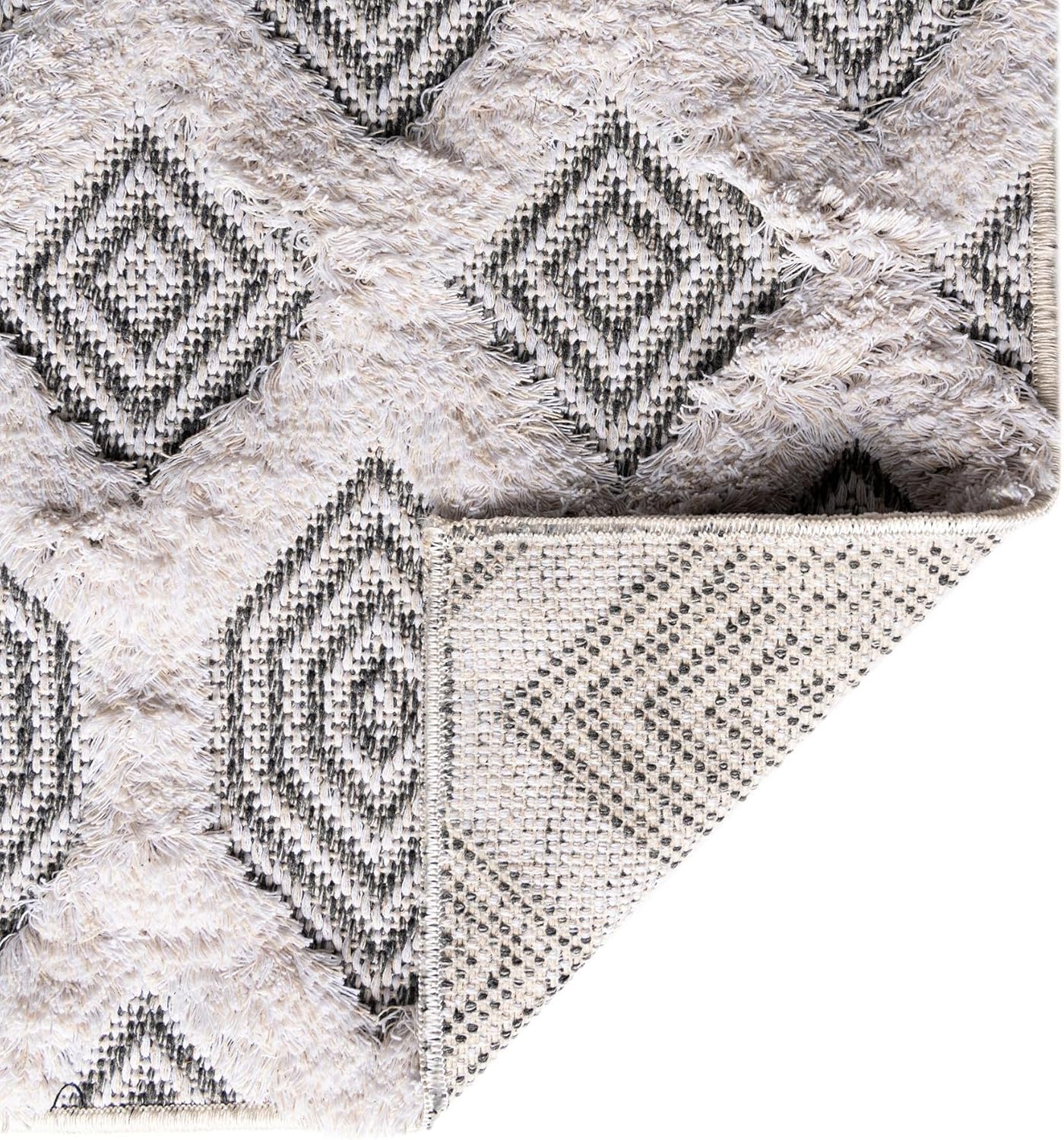 Rugs.com Sabrina Soto Casa Collection Rug – 6 Ft Runner Gray High Rug Perfect for Hallways, Entryways