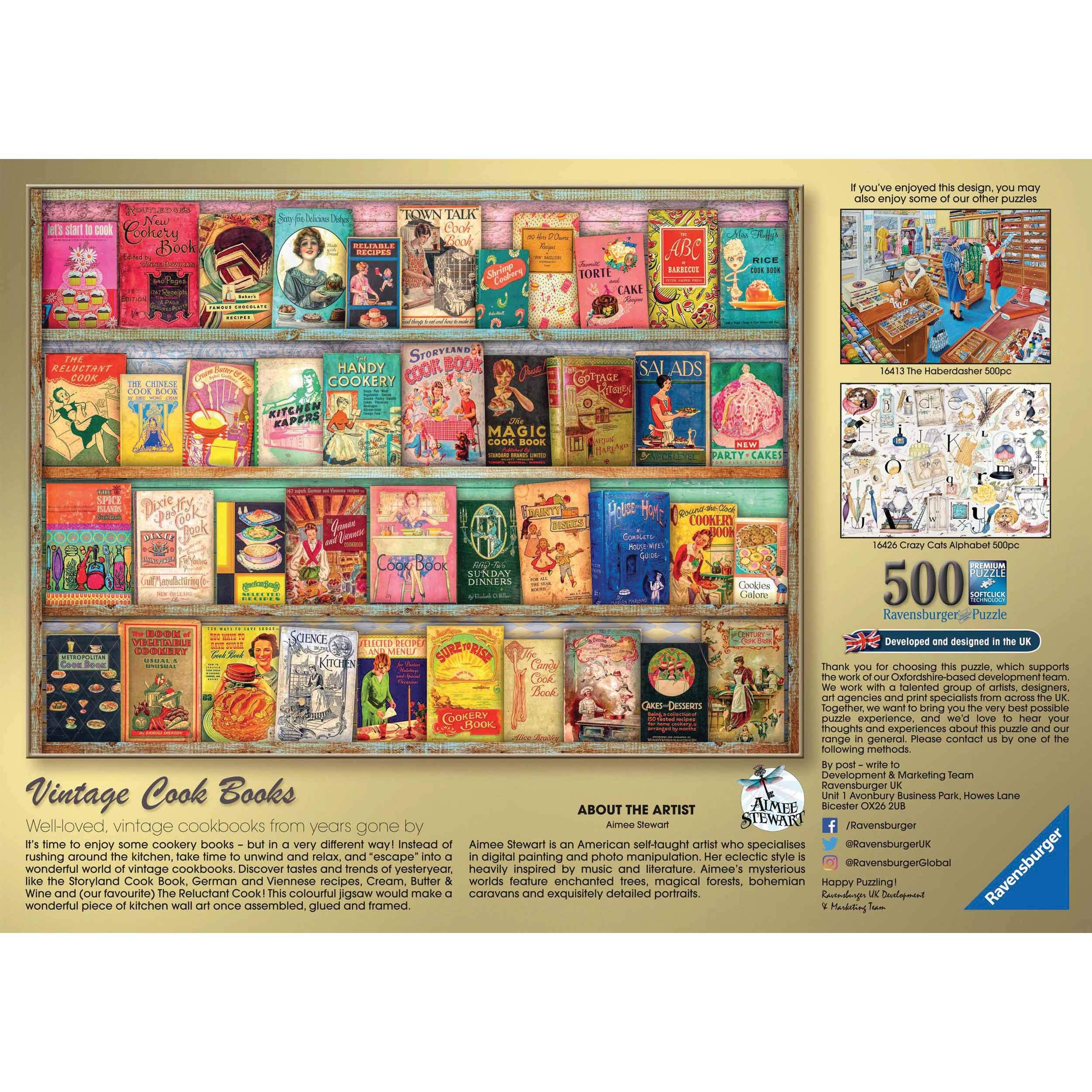 Ravensburger 500 Parça Yemek Kitapları Yapboz