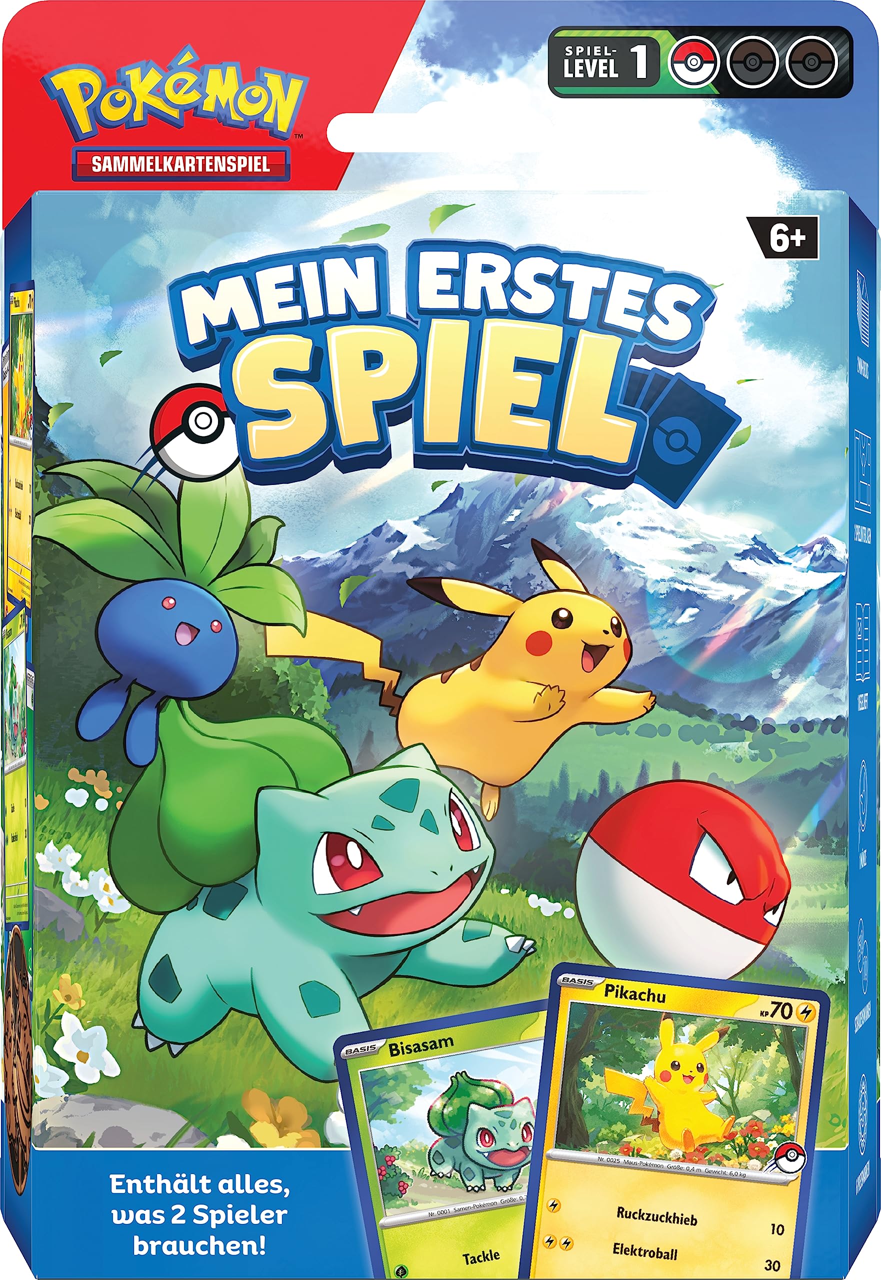 Pokémon-Sammelkartenspiel: Mein erstes Spiel – Pikachu und Bisasam (Mit 2 spielbereiten Mini-Decks & Zubehör)