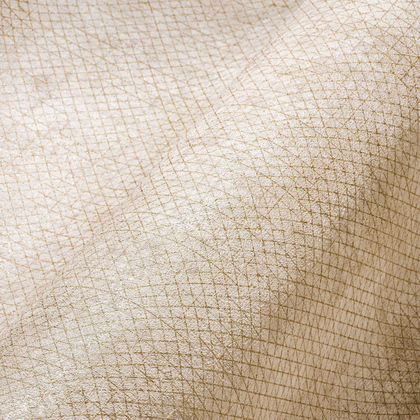 A.S. Création Unitapete Metallic Effekt Beige Gold THE BOS 388262