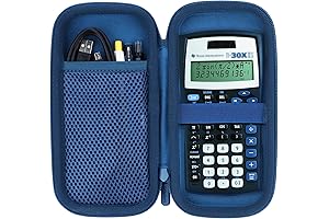TI-30XS Calculator Protective Case with Blue Hard Shell and Soft Interior