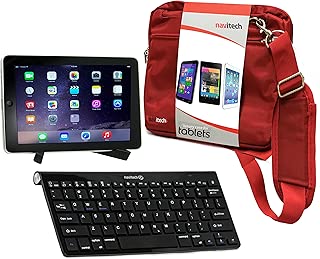 Navitech Converter Pack Including Multi OS Wireless Bluetooth Keyboard / Red Case Bag & Portable Stand For The Samsung ATIV Tab 3 / Samsung ATIV 10.1 / Samsung ATIV Tab 7 / Samsung ATIV Smart PC Pro 700T / Samsung Galaxy Tab Pro 12.2 / Samsung Galaxy - coolthings.us