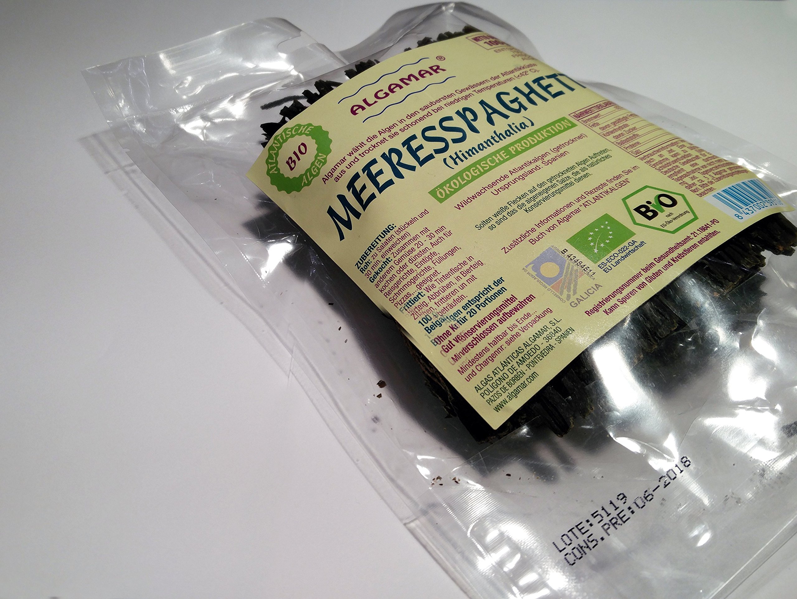 Macrobiótica Algas Mar Spaghetti 100g