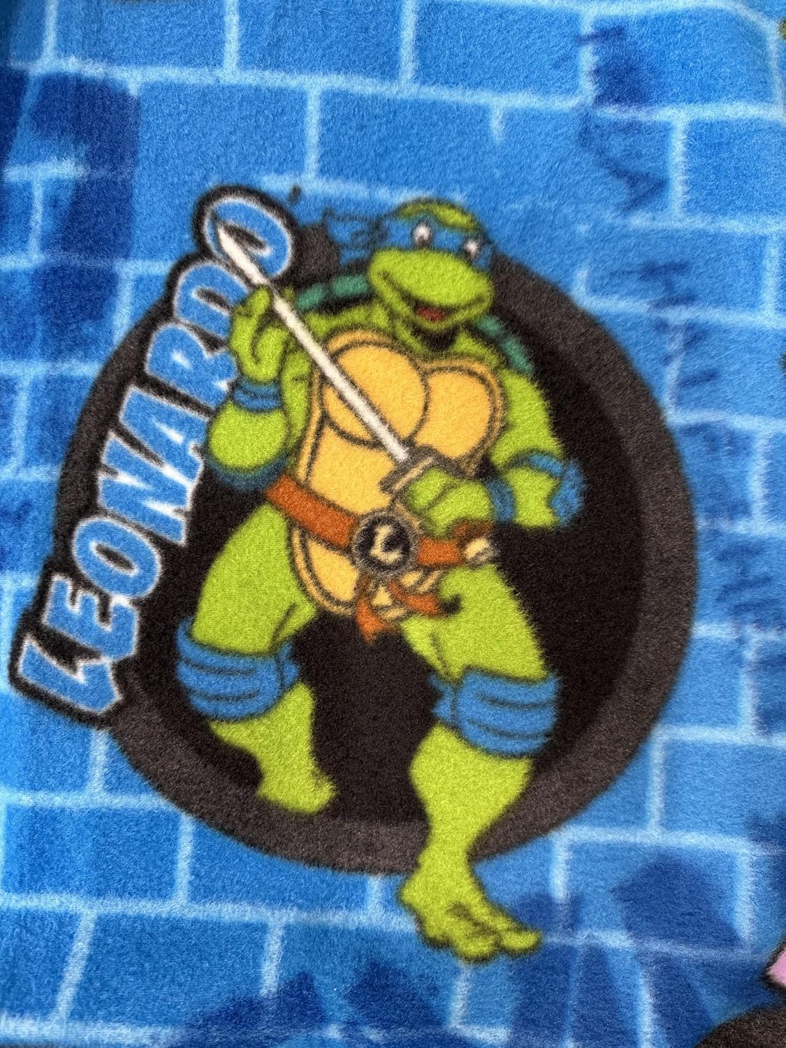 Fleece Turtles Ninja Fabric-Anti Pill Premium Fleece Fabric-Sold by The Yard-58 Wide/Perfect for Blanket, Bed Spread and More Craft