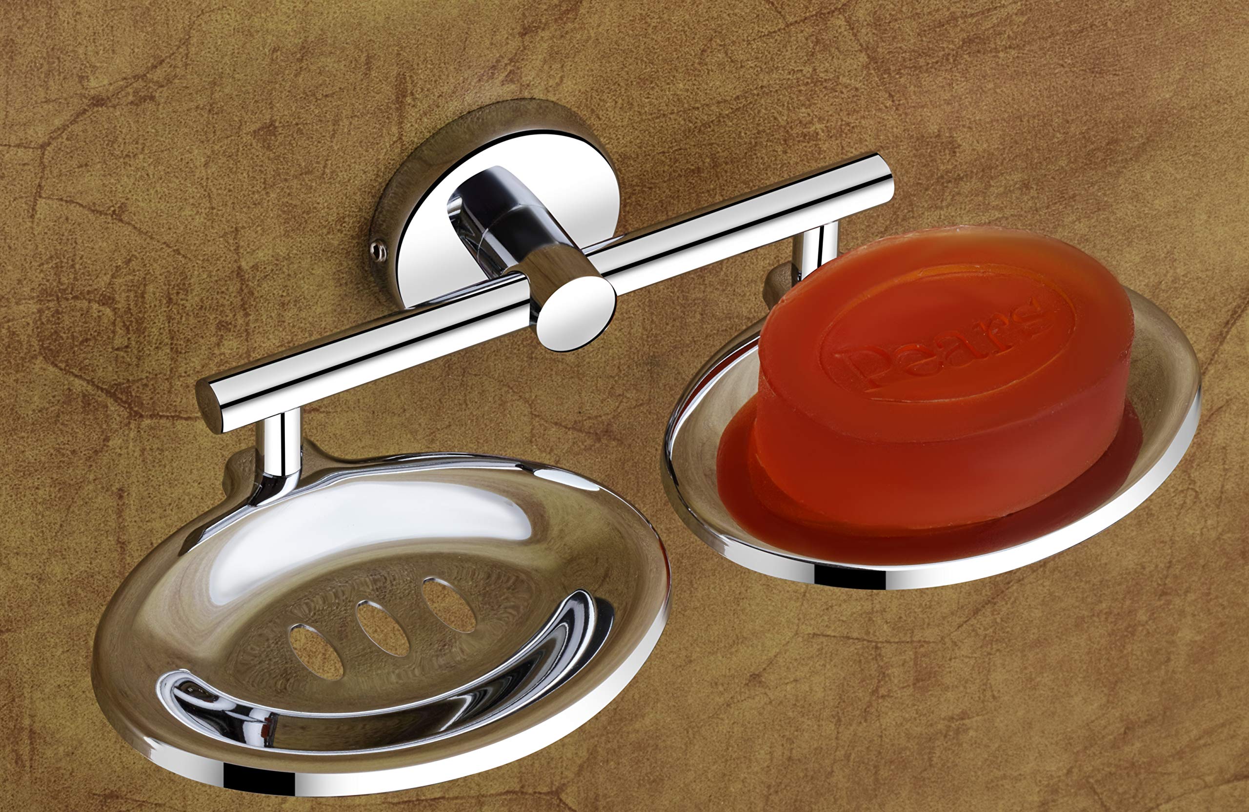 ISTAR Stainless Steel Corrosion Free Oval Shape Double Soap Holder with Glossy Finish (B08SLY1DN8) Amazon Price History, Amazon Price Tracker