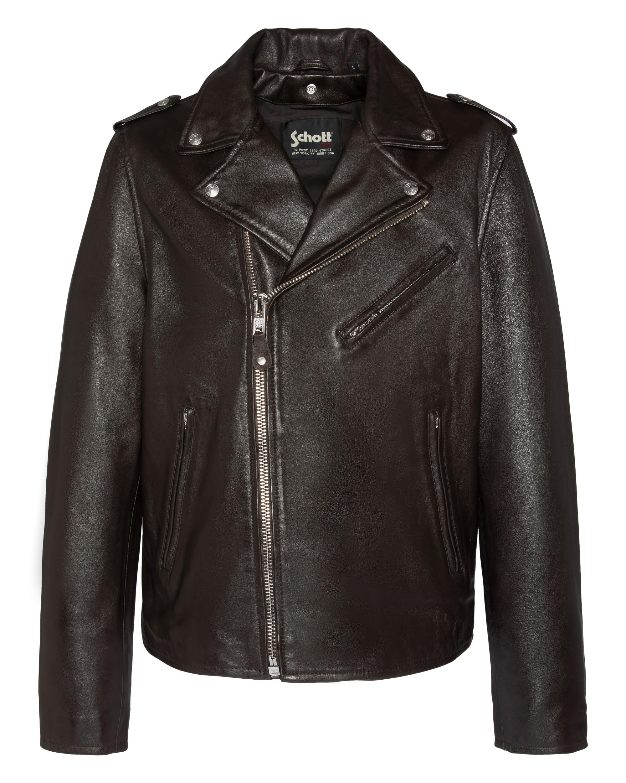 Schott NYC Homme Lc1140wx Jacket, Marron, S EU