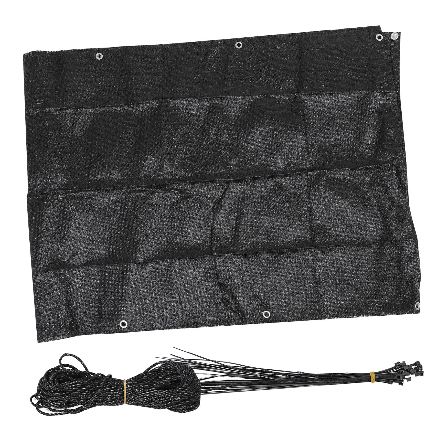Red de protección solar para exteriores PE lona de malla para sombra negra