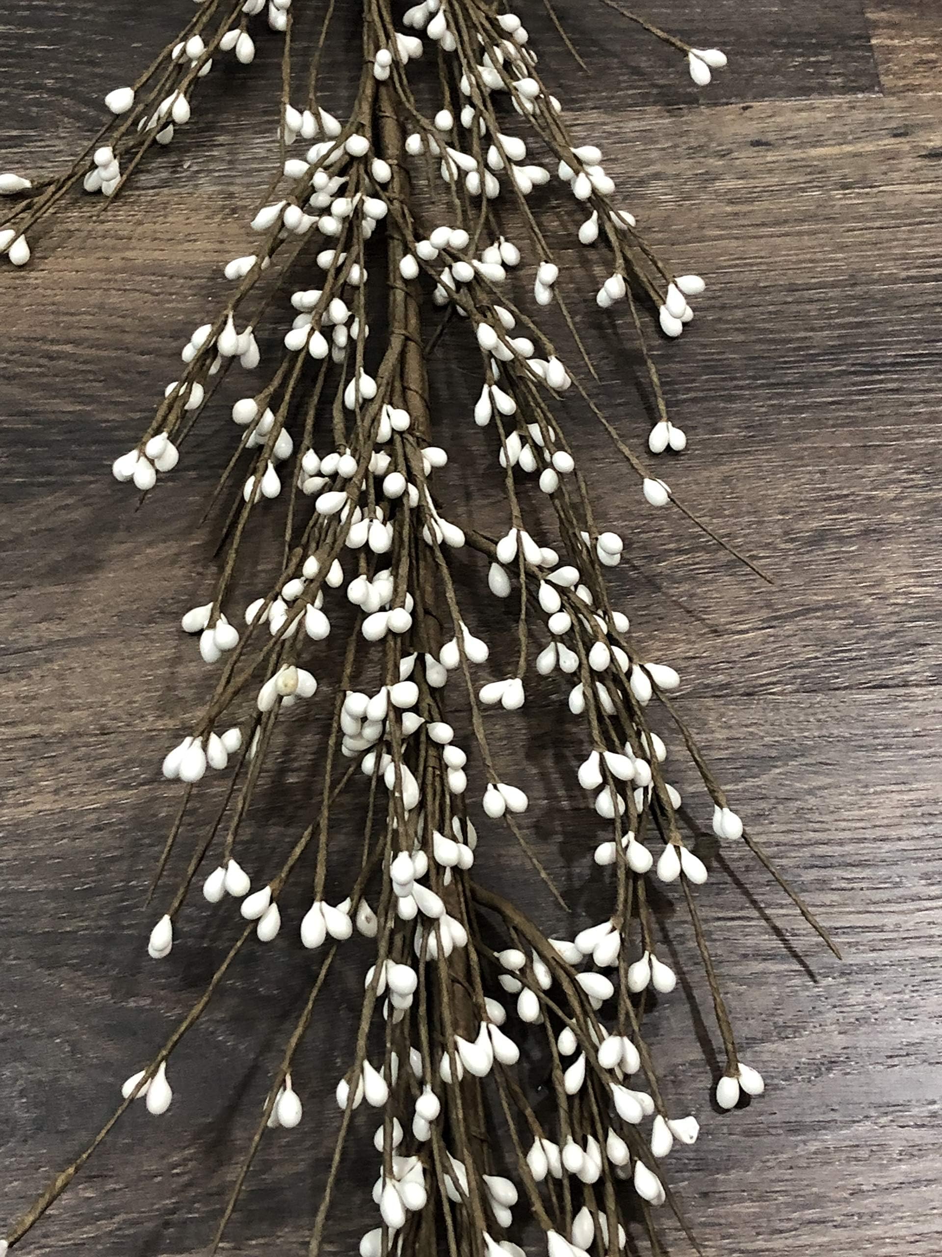 Gorgeous Primitive Cream/Off-White 55 Inch Pip Rice Berry GARLAND Flexible/ Bendable