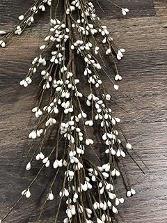 Gorgeous Primitive Cream/Off-White 55 Inch Pip Rice Berry GARLAND Flexible/ Bendable