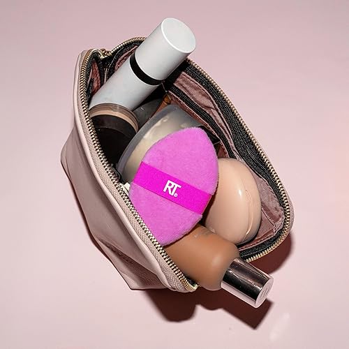 Miniatura 15 de Real Techniques Miracle 2-In-1 Powder Puff 2 Pack, Dual-Sided, Full Size Makeup Blending Puff, Reversible Elastic Band, Makeup Sponge & Powder Puff