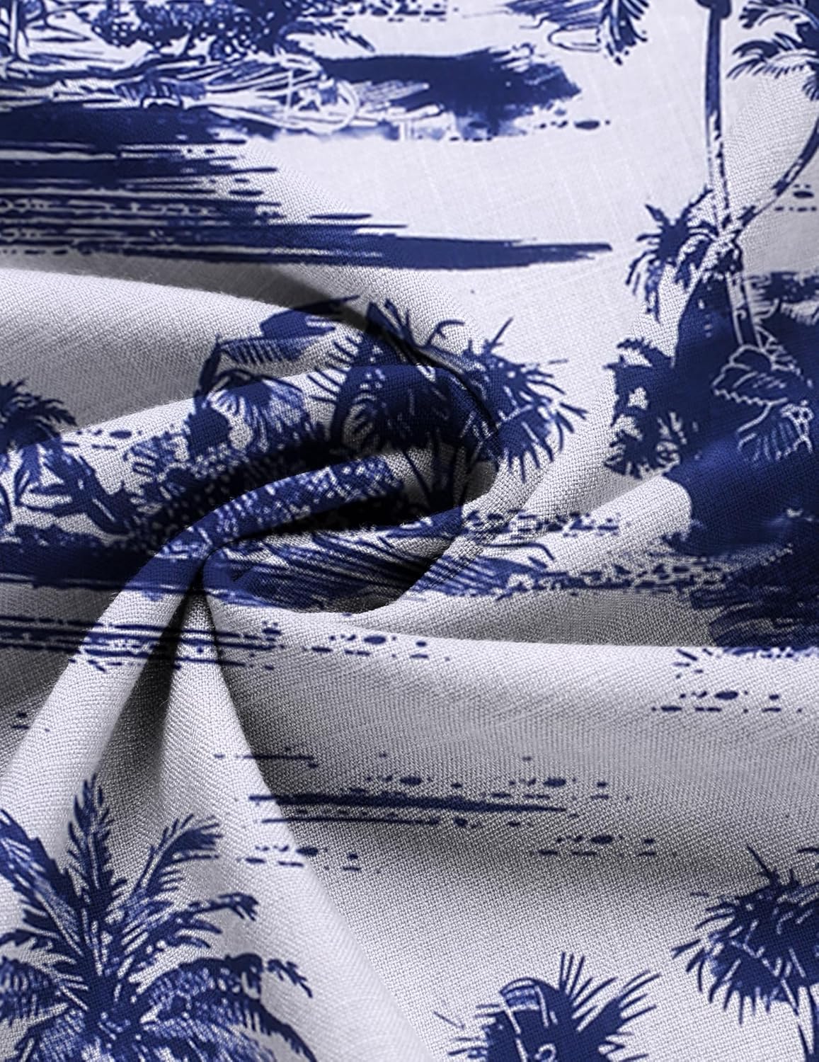 COOFANDY Men's Summer Beach Outfits 2 Piece Short Sleeve Shirts and Shorts Vacation Texture Linen Sets for Men - Image 5