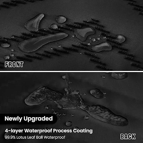 Miniatura 4 de Siiluminisoy Cortina de ducha bohemia de tela tejida con borlas blancas, de 60 x 72 pulgadas, diseño de cheurón copetudo, a rayas, texturizada,