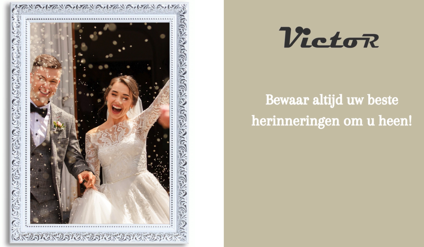 VictoR Vintage fotolijst Rubens set van 3 in 30x40 cm (A3) wit