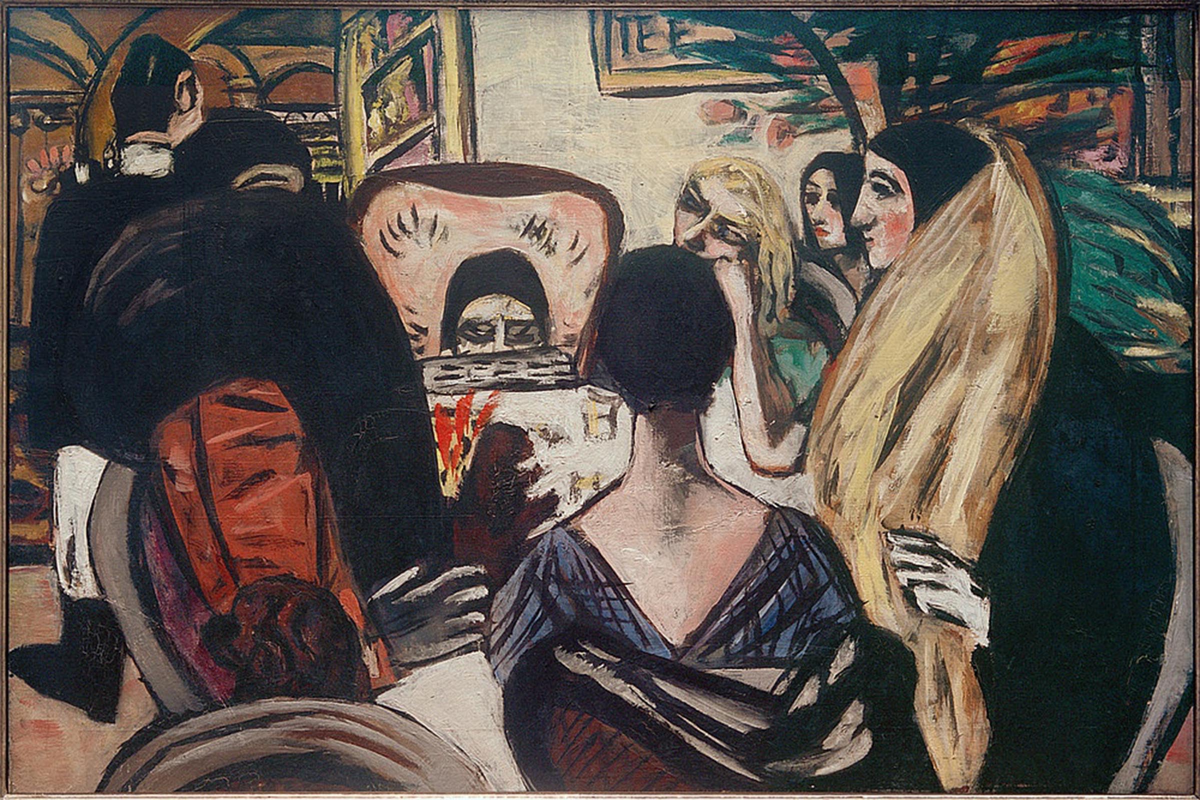 ARTXLXXBN Famous Print Painting Colorful Art Print Claridge I by Max Beckmann Canvas Art Decorations for Home Decor 60x90cm