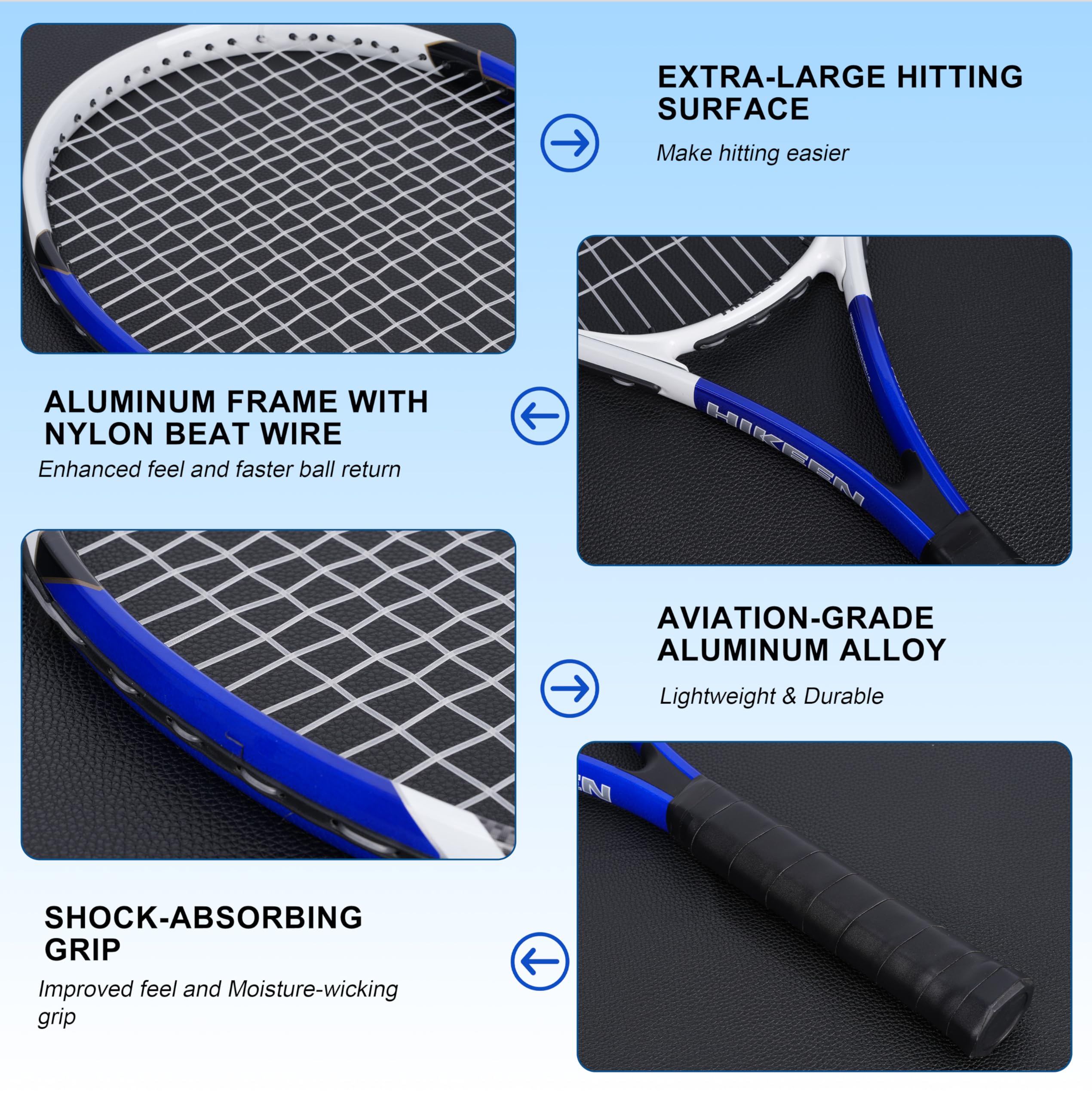 Amazon.com: Hikeen Tennis Rackets for Adults,Portable Solo Tennis