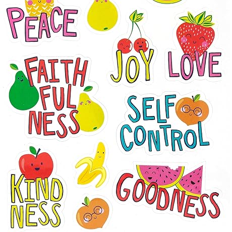 Fruit of the Spirit Stickers: Enchanting and Educational Adhesive Delights