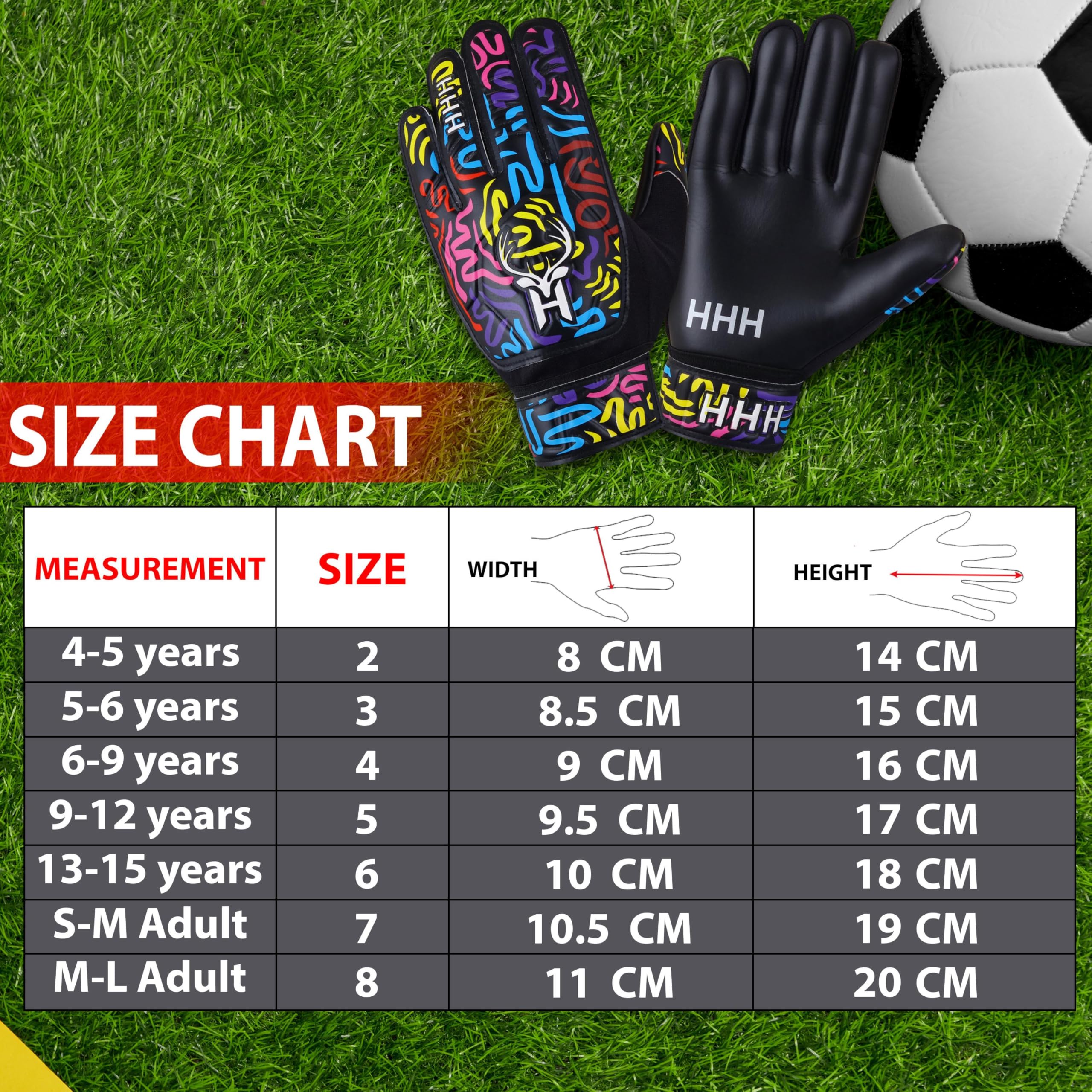 Guantes de Portero de Fútbol para Niños HHH