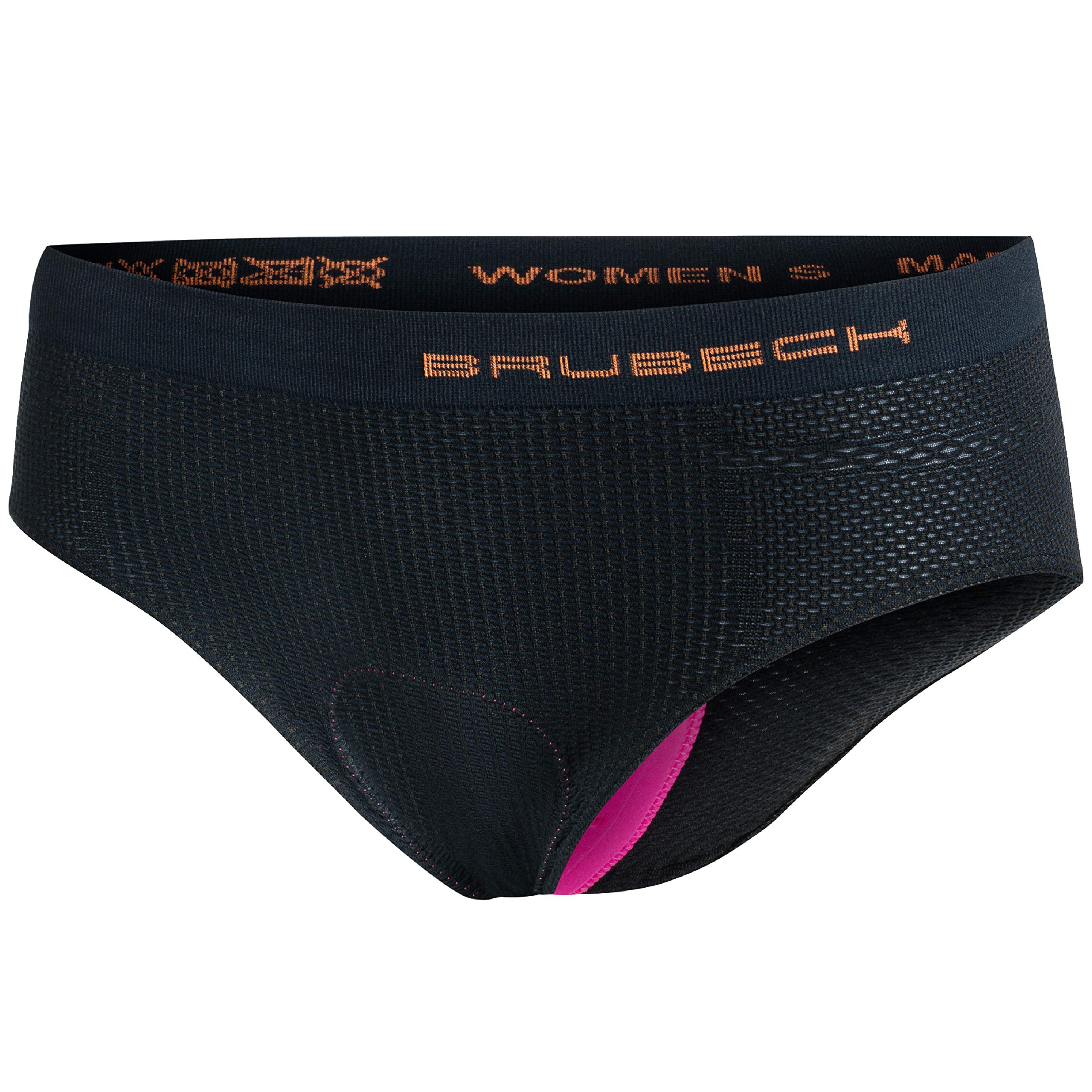 Brubeck Damskie spodnie rowerowe 1/2 bez ramiączek, wyściełane spodnie rowerowe (, męskie spodnie rowerowe, kolarstwo górskie, spinning fitness, jazda na rowerze, siłownia, spodnie treningowe)