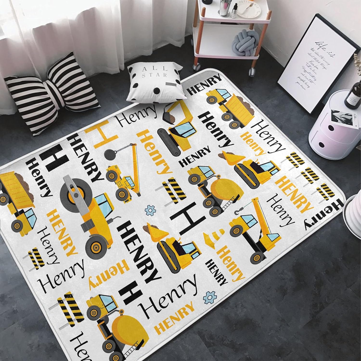 Meet Gentle Custom Rug Personalized Name Rugs and Mats