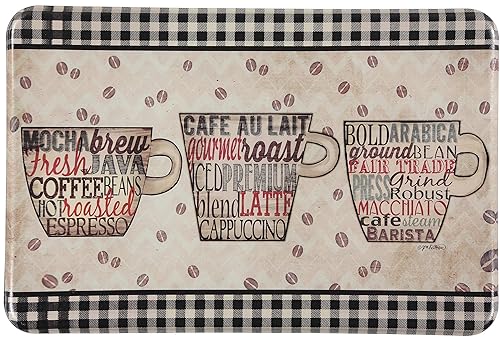 J&V TEXTILES Anti Fatigue Cushioned Comfort Mat, Ergonomically Durable, Supportive,