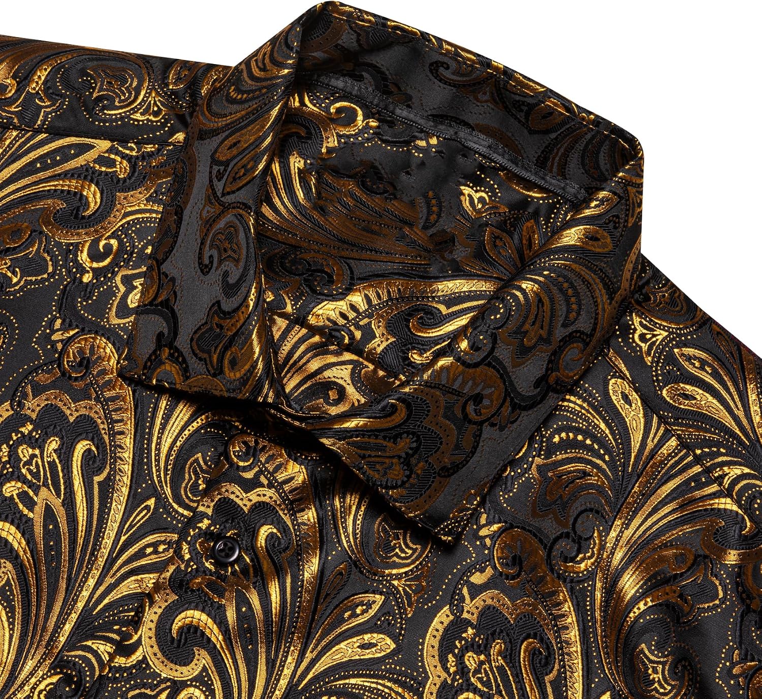 Barry.Wang Mens Western Shirts Long Sleeve Button Down image 5