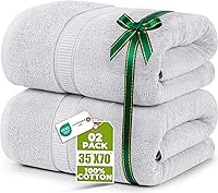 Vista 43 de Utopia Towels - Lujosa toalla de baño jumbo, 2 unidades - 600 g/m², 100% algodón hilado en anillo, toalla extragrande altamente absorbente