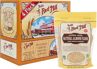 Bob's Red Mill Natural Almond Flour, 16oz (Pack of 4) - Non GMO, Vegan, ...