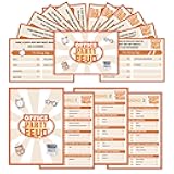 Office Party Feud Game, Office Activity Games, Office Trivia Game Set, Games For Team Building, Office Party Game and Activity Supplies-OF03