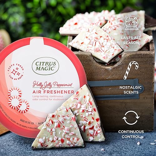 Miniatura 6 de Citrus Magic Holiday - Ambientador sólido absorbente de olores, menta, 7 onzas, paquete de 3
