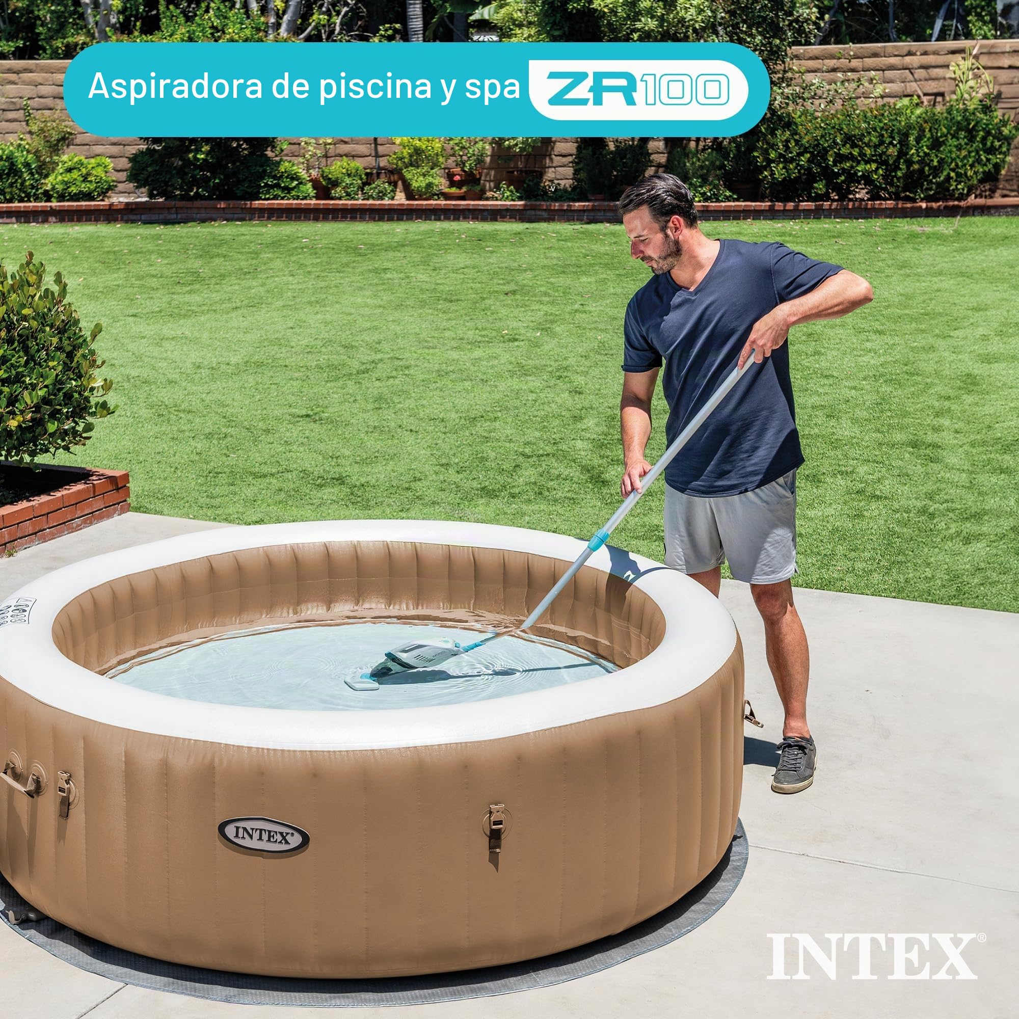 Intex Aspiradora para piscina y spa de 12 galones/45 litros ZR100 adecuada para su uso con todos los PureSpas, piscinas sobre el suelo y piscinas en el suelo