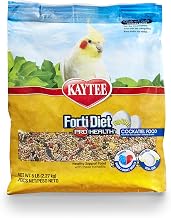 Kaytee Forti-Diet Egg-Cite Pet Bird Food For Cockatiels, 5 Pound