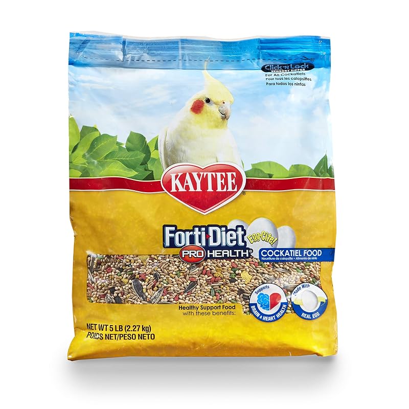 Alimento para Calopsitas Kaytee Forti-Diet com Ovo e Mel, 2,27 kg