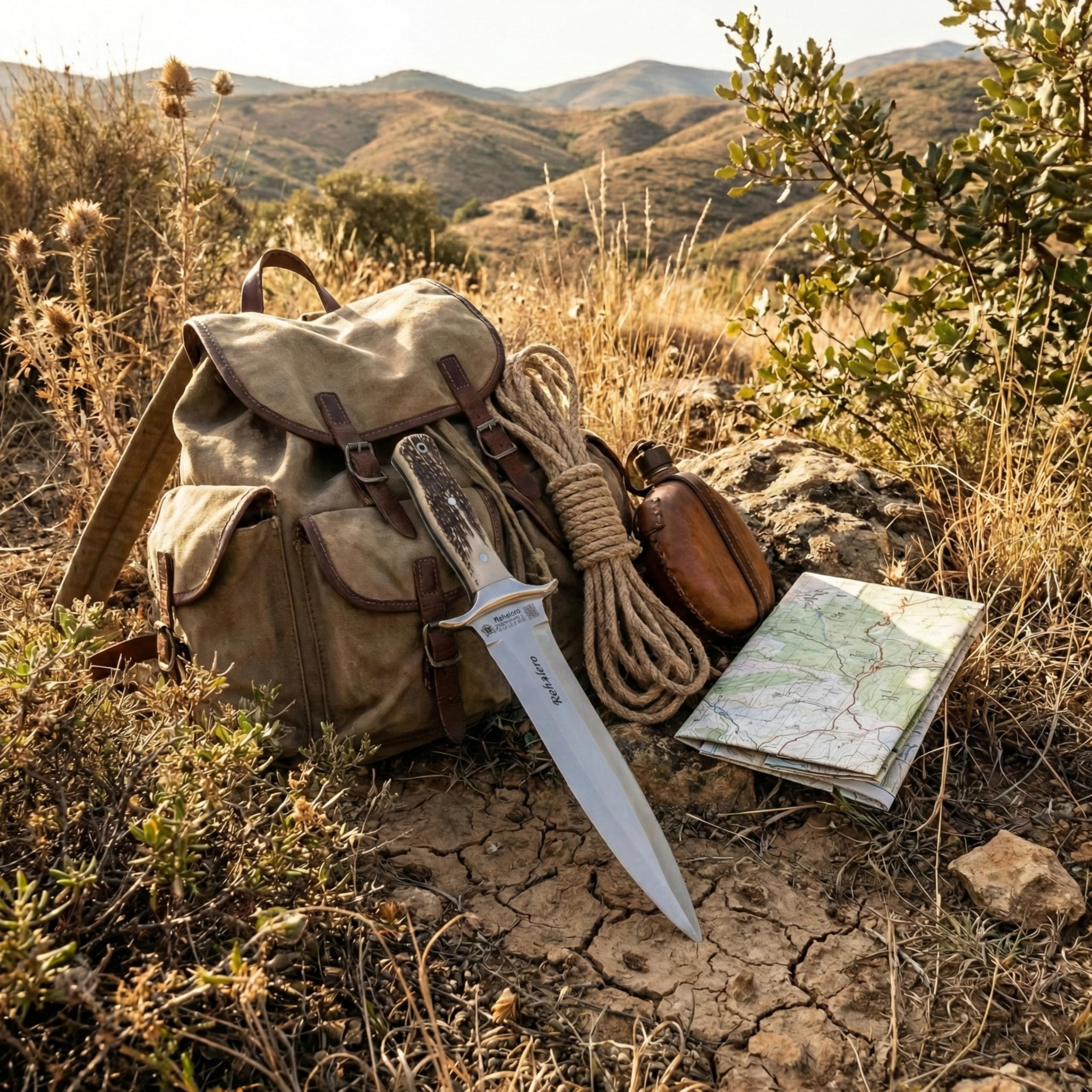 Amazon.com : Joker Hunting Knife Rehalero CC10 with Deer Horn