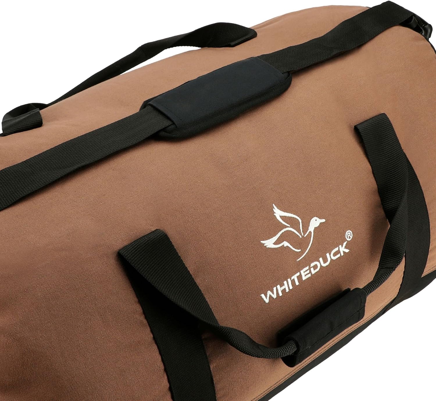 WHITEDUCK Heavy Duty Canvas Duffel Bag for Men and Women - Foldable Military Army Style Duffel Bag, with Full Length Zipper- Outdoors, Travel, Gym & Storage - Image 6