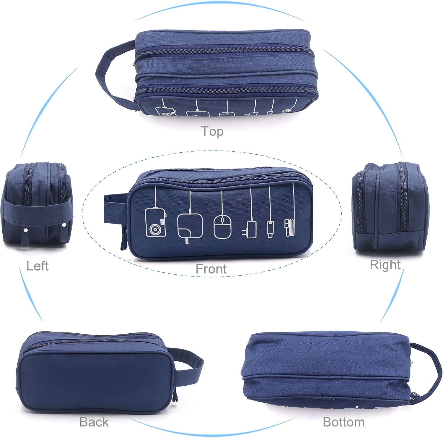 Super Cheap 🛒 Honsky Gadget Organizer Bag: Universal Tech Travel Organizer, Electronics Organizer Storage Case Pouch for Cables Cords Chargers Power Bricks USB Computer Laptop Accessories, 2 Packs, Black/Blue Amazon Crazy 🔥 Deals Honsky Gadget Organizer Bag: Universal Tech Travel Organizer, Electronics Organizer Storage Case Pouch for Cables Cords Chargers Power Bricks USB Computer Laptop Accessories, 2 Packs, Black/Blue