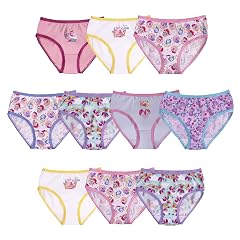My Little Pony Girls 100 Combed Cotton Underwear Multipacks in Sizes 2 3tt 4t 4 6 and 8