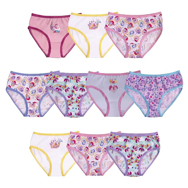 My Little Pony Girls 100 Combed Cotton Underwear Multipacks in Sizes 2 3tt 4t 4 6 and 8